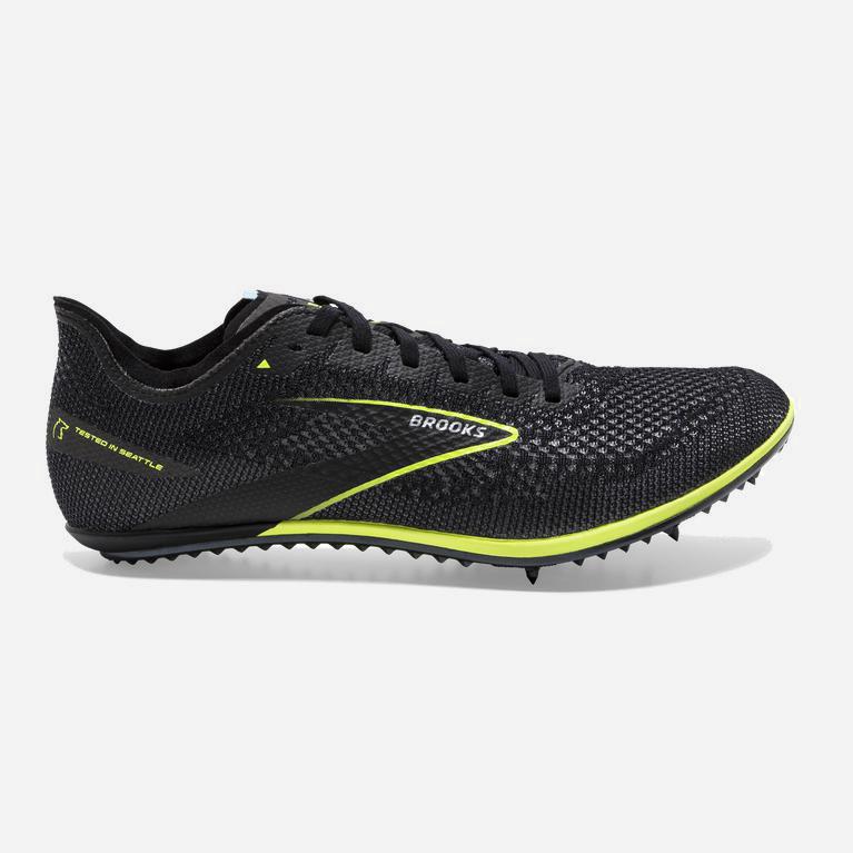 Brooks Elmn8 6 Track & Cross Country Skor Dam 942351-WPH Svarta /Gröna Gula